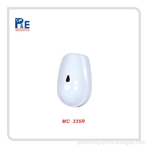 Wireless Portable Small PIR Wall Mounting Detector / Pet Immunity With CR123A Lithium Battery